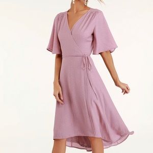 NWT Mauve Faux wrap MIDI